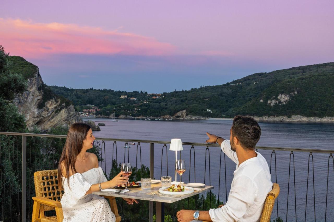 Akrotiri Beach Resort Hotel - Adult Friendly Paleokastritsa Luaran gambar View of the Gulf of Naples from the hotel