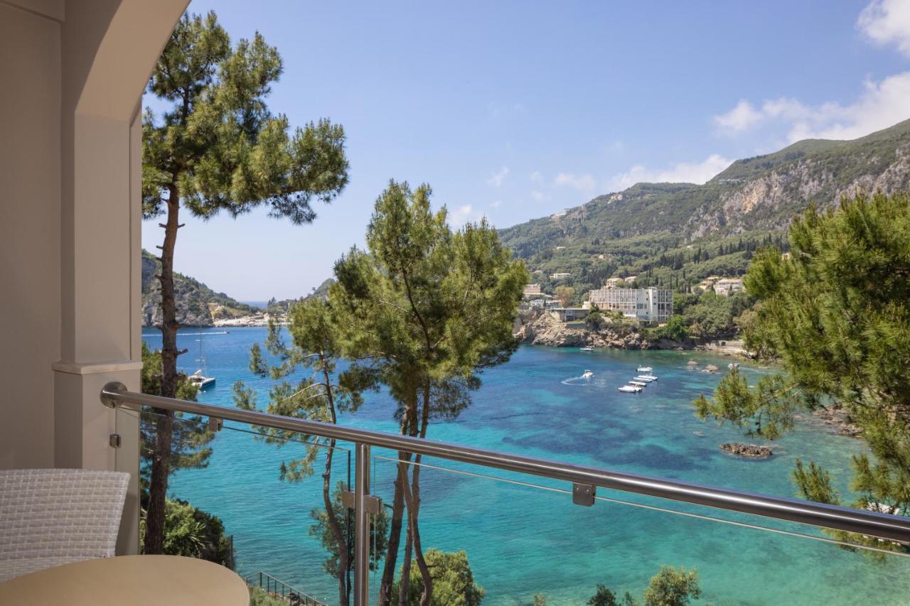 Akrotiri Beach Resort Hotel - Adult Friendly Paleokastritsa Luaran gambar View of the bay