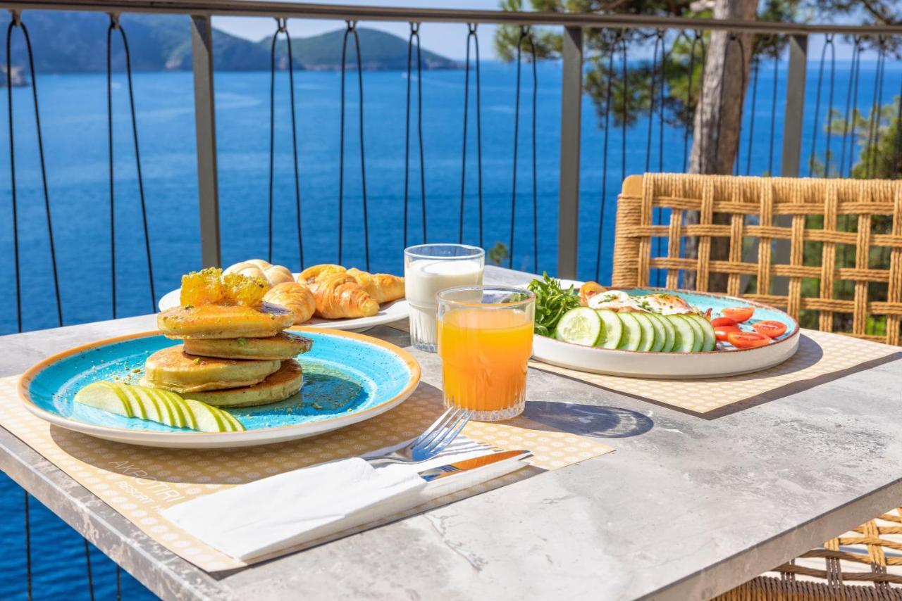 Akrotiri Beach Resort Hotel - Adult Friendly Paleokastritsa Luaran gambar Breakfast at the hotel